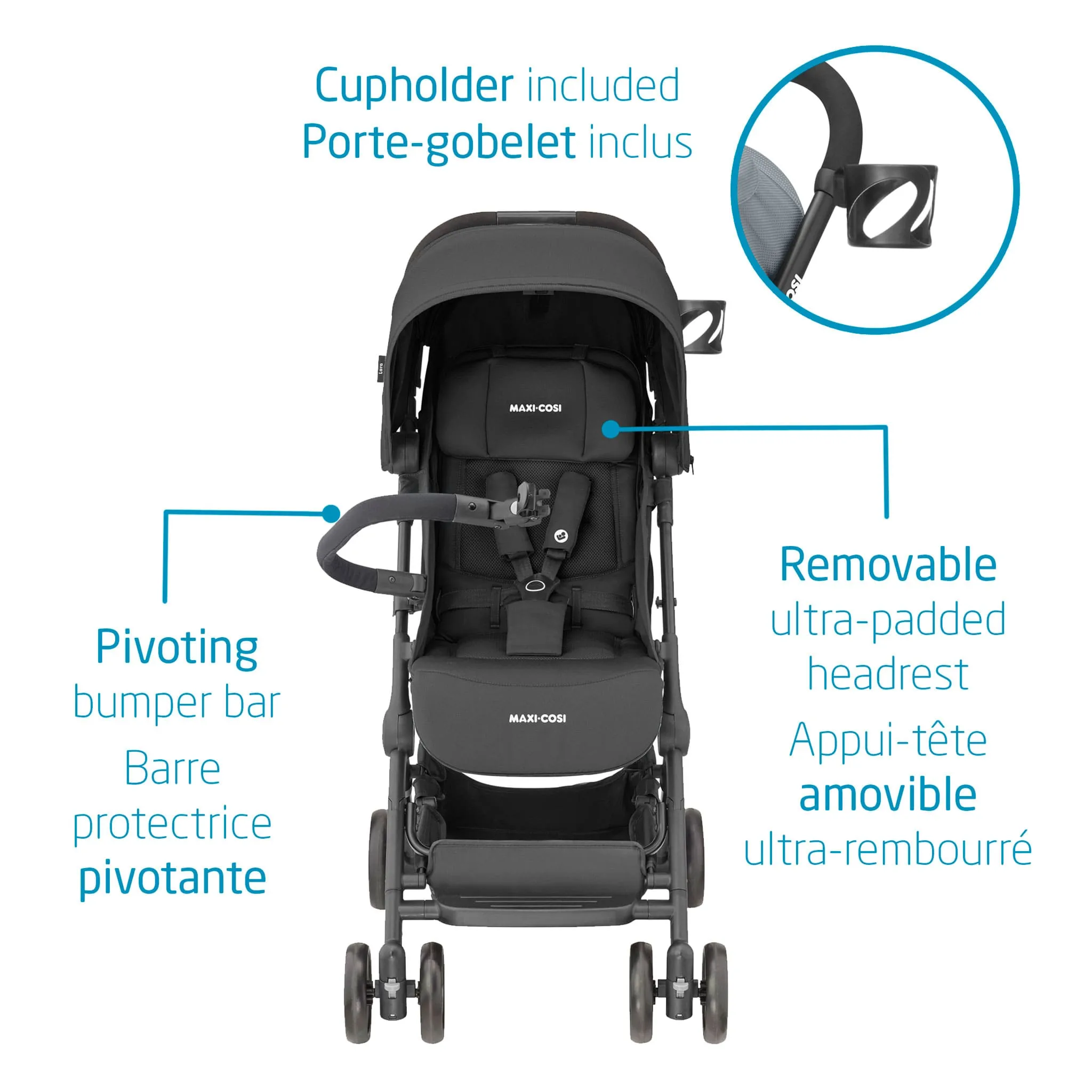 Maxi-cosi Poussette Lara - Essentiel Noir
