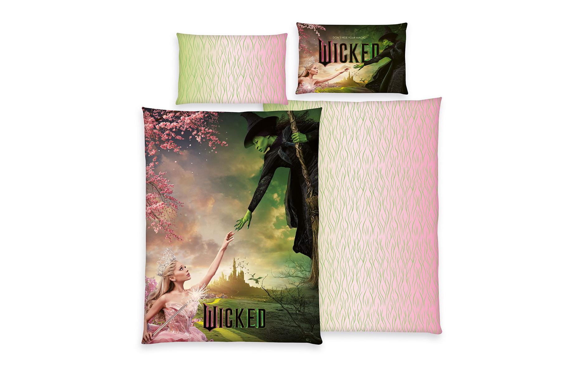 Kinderbettwäsche Wicked 160 x 210 cm + 65 x 100 cmBettwäscheset
