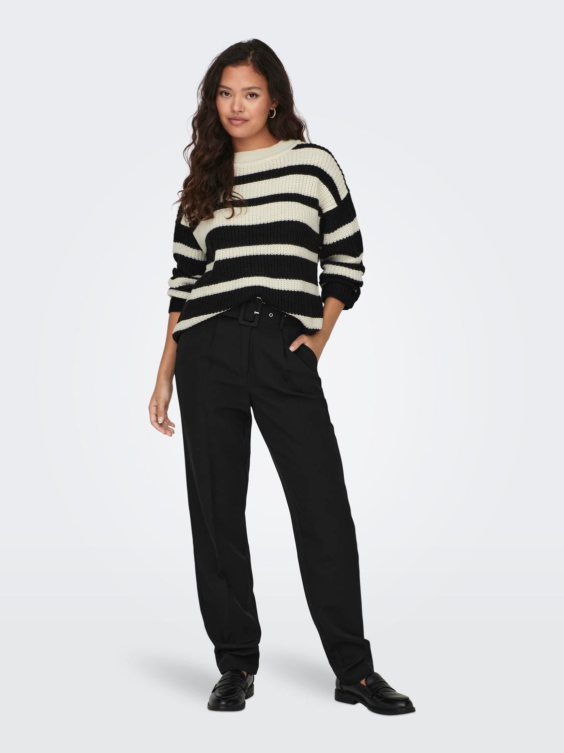JDYJUSTY Strickpullover Eggnog
