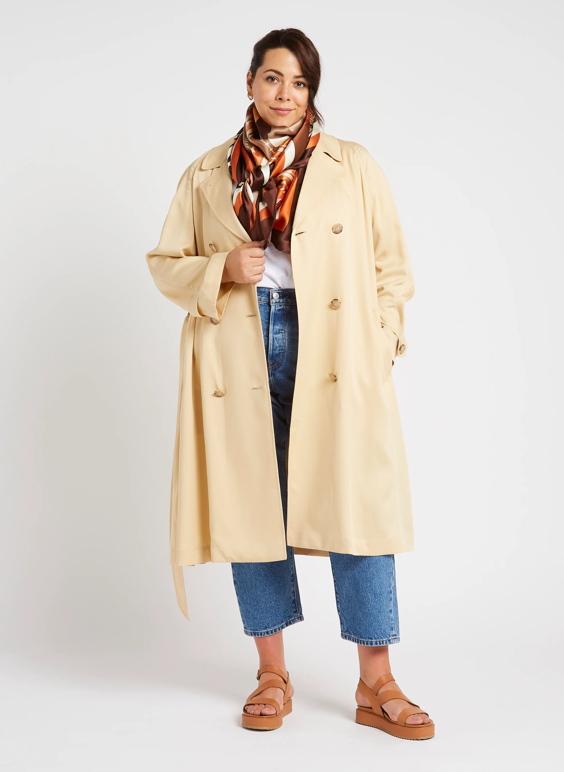 PL 501 CROP - Jean droit taille haute | Bleu