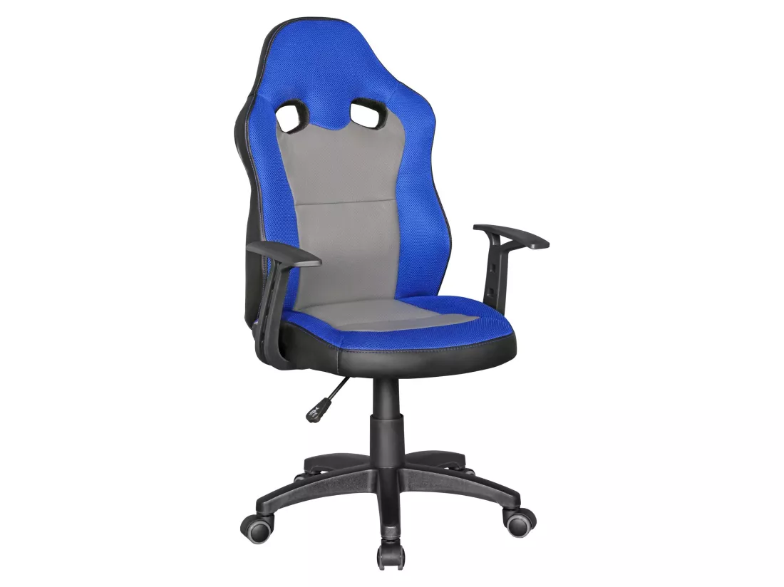 Chaise de bureau enfant Chaise pivotante Fauteuil Tissu Ergonomique
