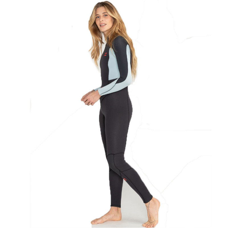 COMBINAISON FEMME BILLABONG LAUNCH 4/3 BACKZIP GRIS