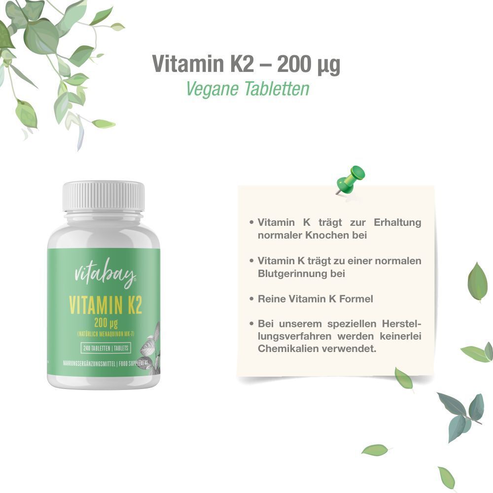 vitabay® Vitamin K2 200 µg