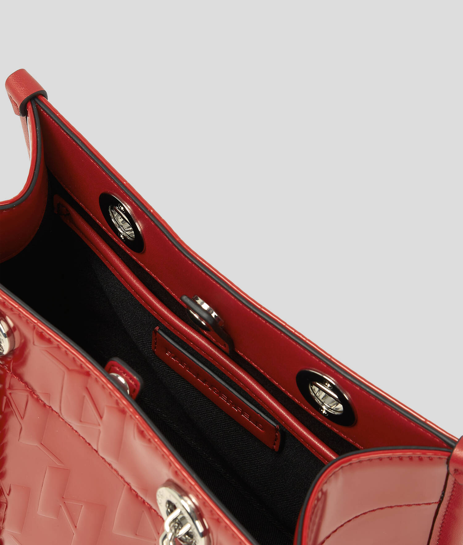 PETIT SAC CABAS BRILLANT K/SKUARE - Rouge Klassic