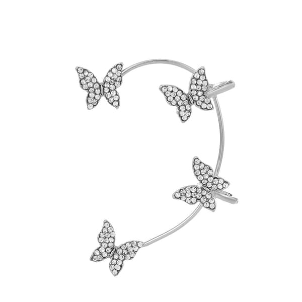 INF Ear Cuffs øredobber med sommerfugler 1 par Sølv