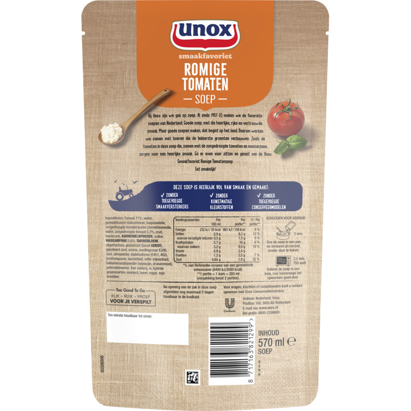 Unox Romige tomatensoep