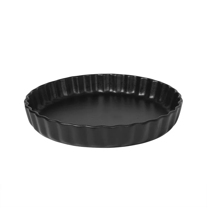 Broste Copenhagen - Vig Tortenplatte, Ø 29 x H 4,5 cm, antique black