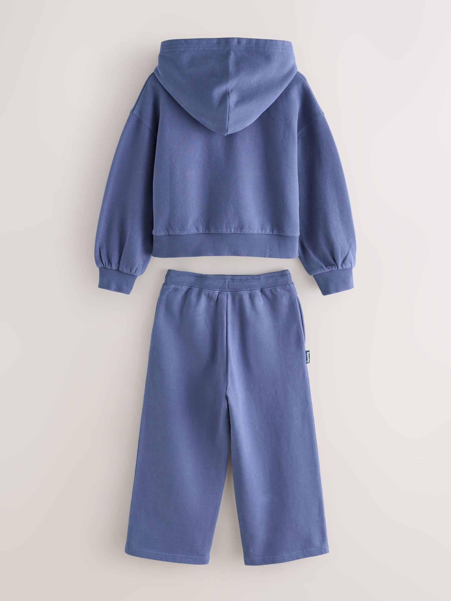 Donkerblauw/roze - Superdry joggingpak
