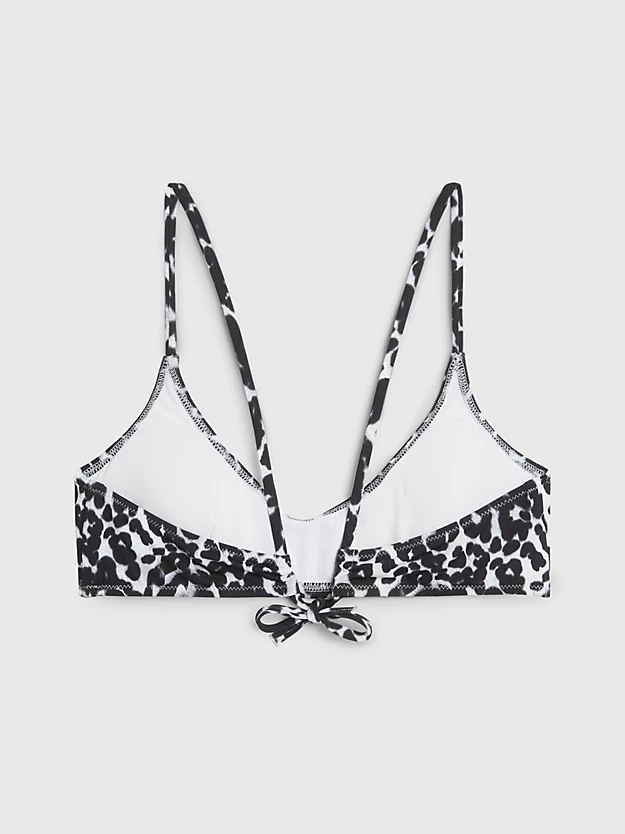 Top de biquíni estilo bralette - CK Leopardo