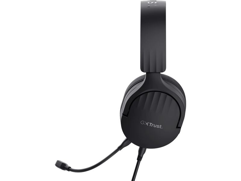 Trust Headset GXT 489 FAYZO Schwarz Leistungsstarkes, ohrumschliessendes Gaming-Headset, hergestellt für PC, Laptop und Konsolen