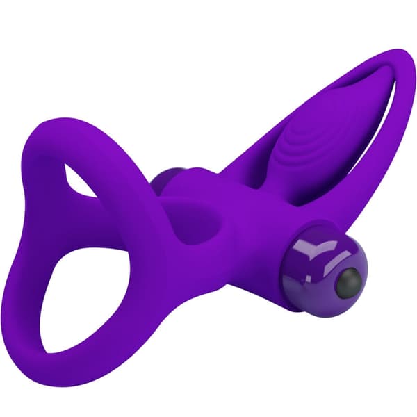 Pretty Love - Vibratorring 10 Vibrasjoner Fiolett silikon