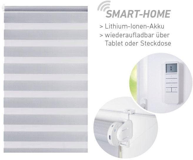Good Life Elektrisches Rollo »Aline - SMART HOME« Lichtschutz ohne Bohren mit Fernbedienung