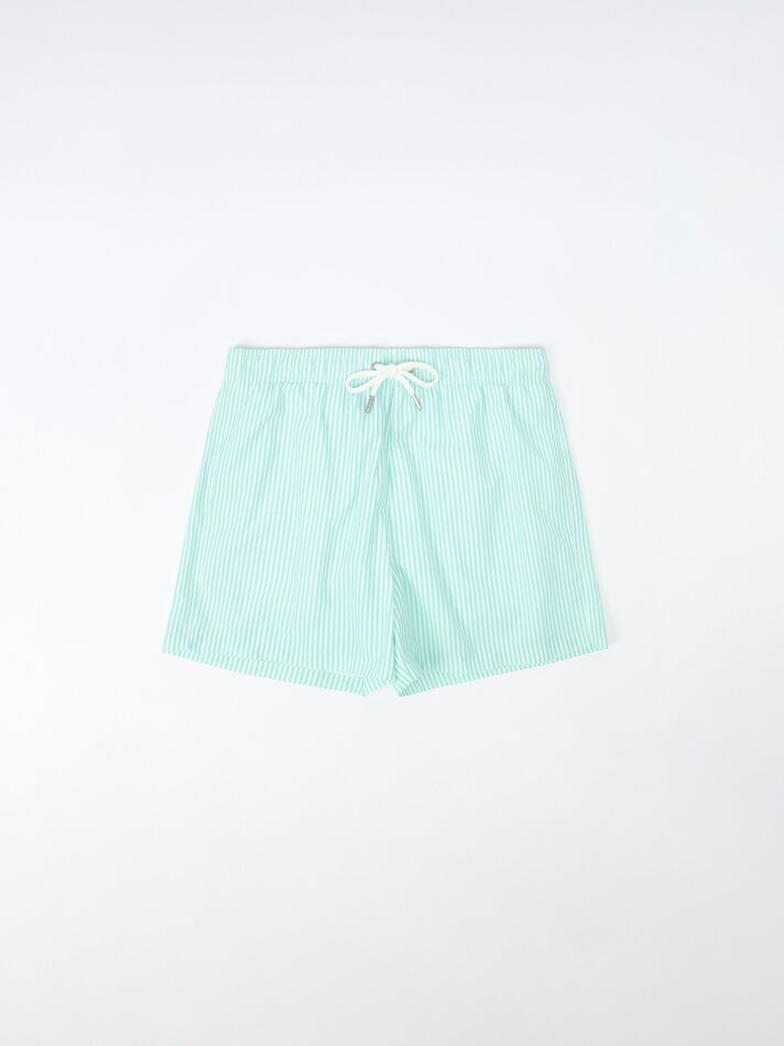 Maiô básico listrado - Verde Pastel