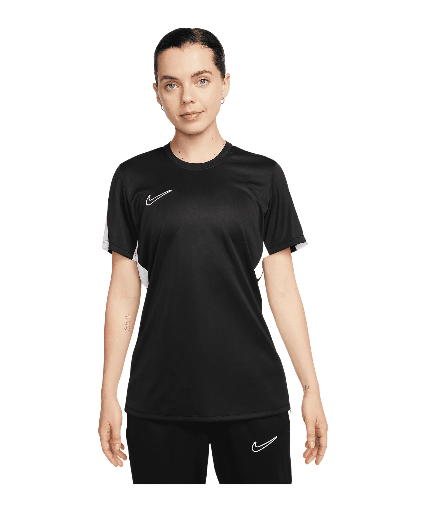 Nike Academy T-Shirt Damen Schwarz Weiss F010