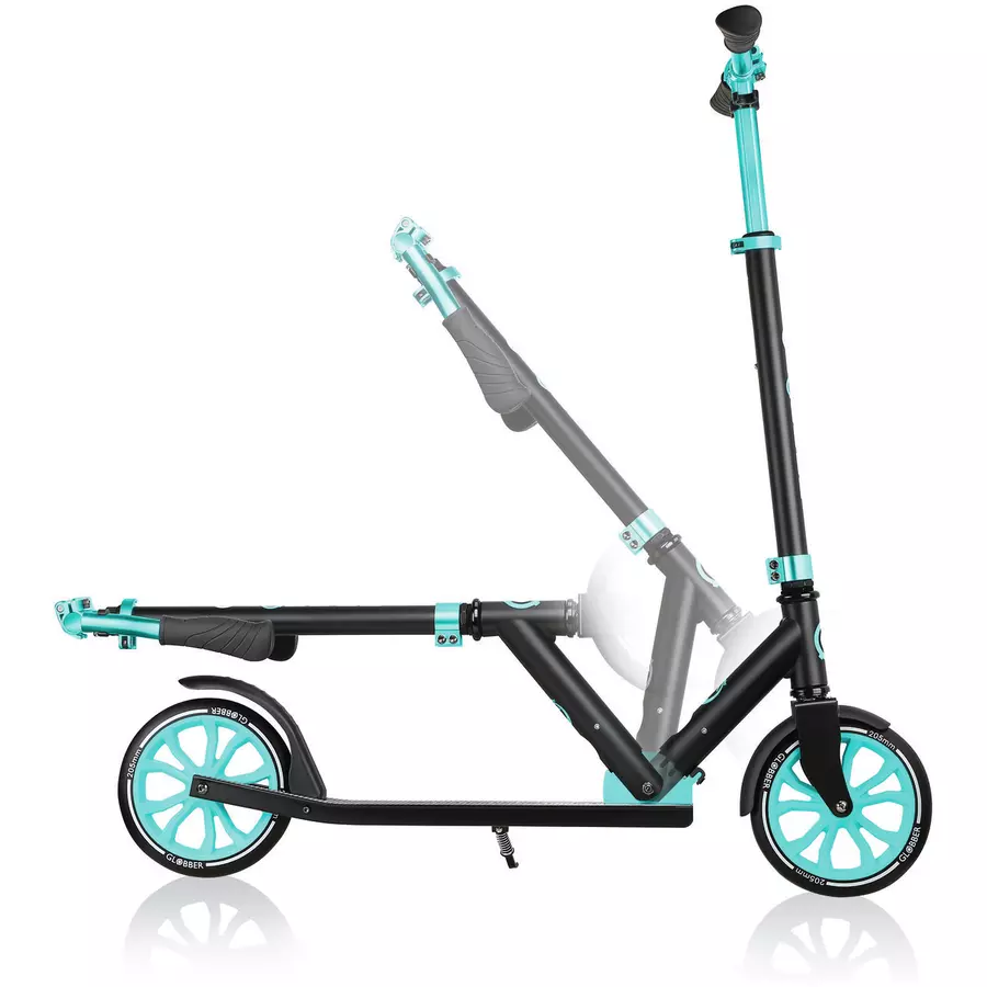 GLOBBER Scooter One NL500-205, schwarz-türkis