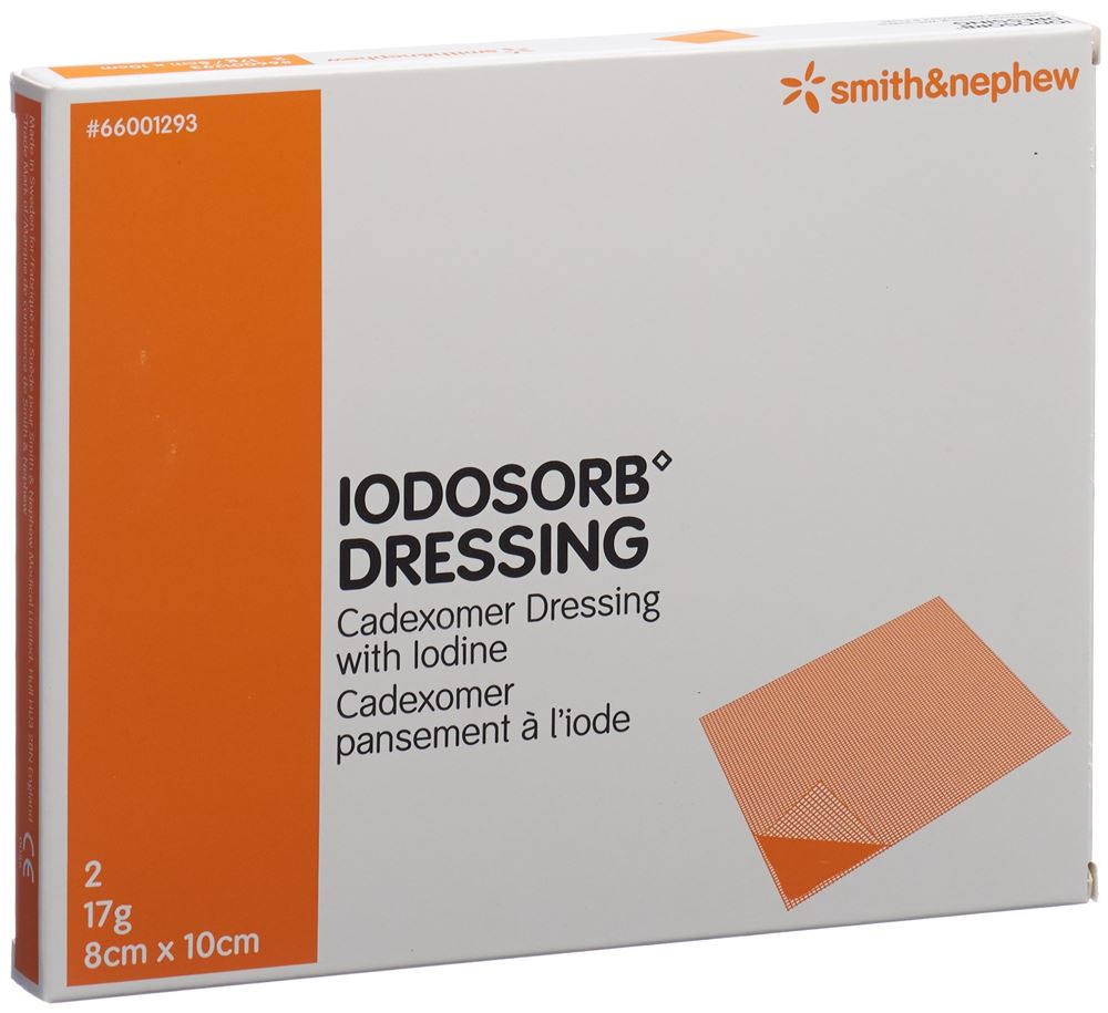 Iodosorb Dressing 17 g<br>2 Stück, 8x10cm
