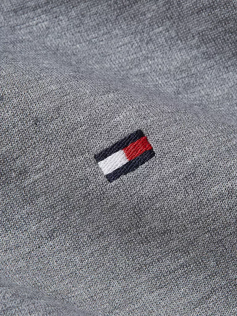TOMMY HILFIGER Kapuzensweatjacek ESSENTIAL grau