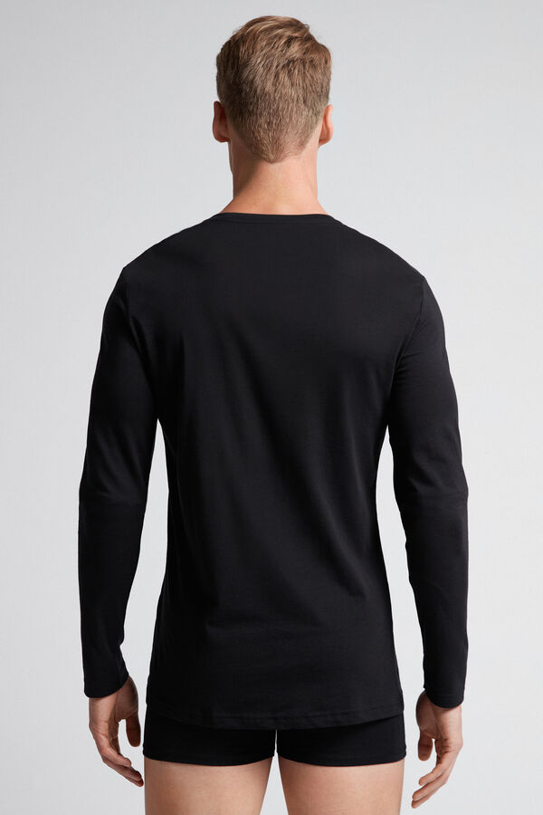 Camiseta de manga comprida em algodão Supima®