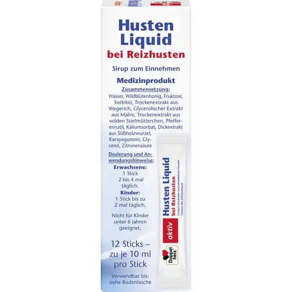 Husten Liquid bei Reizhusten Portionssticks