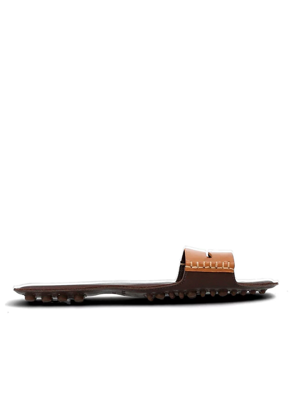 SANDALE PENNY CUIR CAMEL