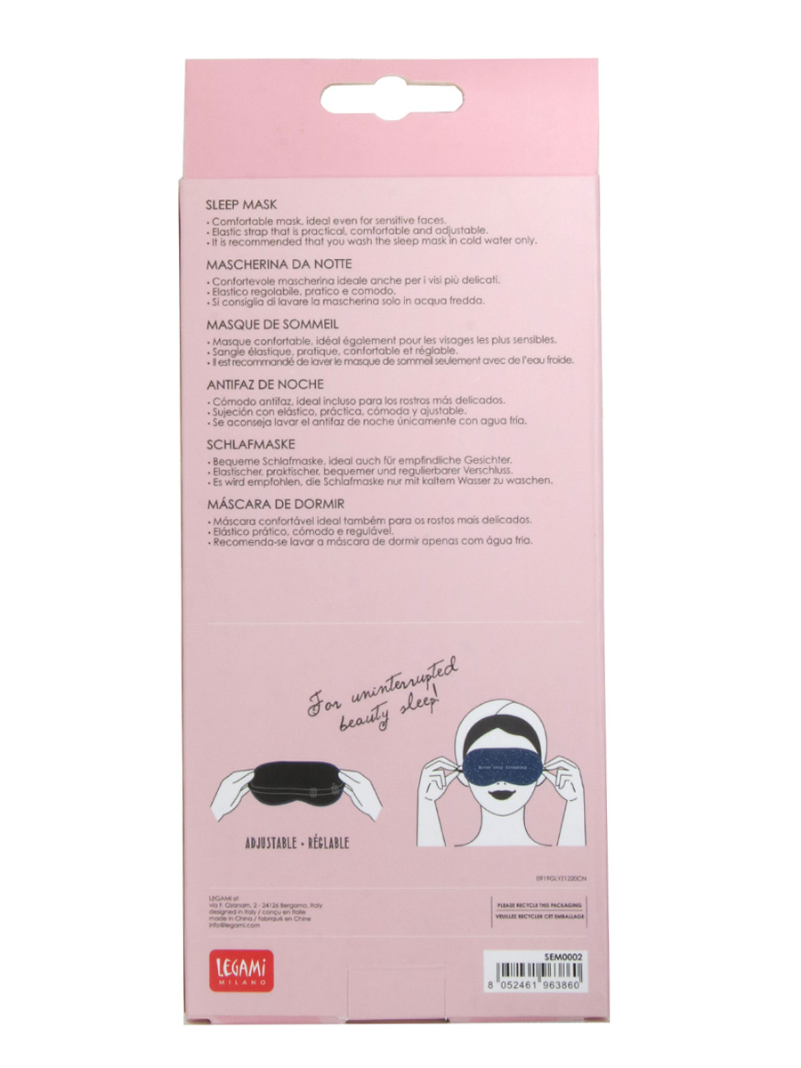 Masque de voyage Legami Stars