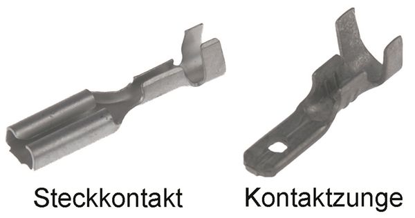 STECKVERBINDER 0.5mm für Kabel  silber