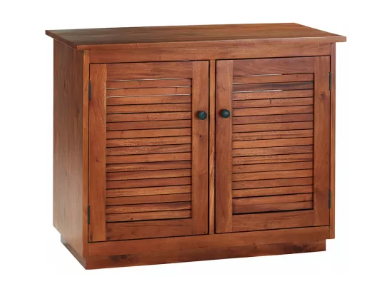 Meuble sous vasque en acajou massif 97 cm