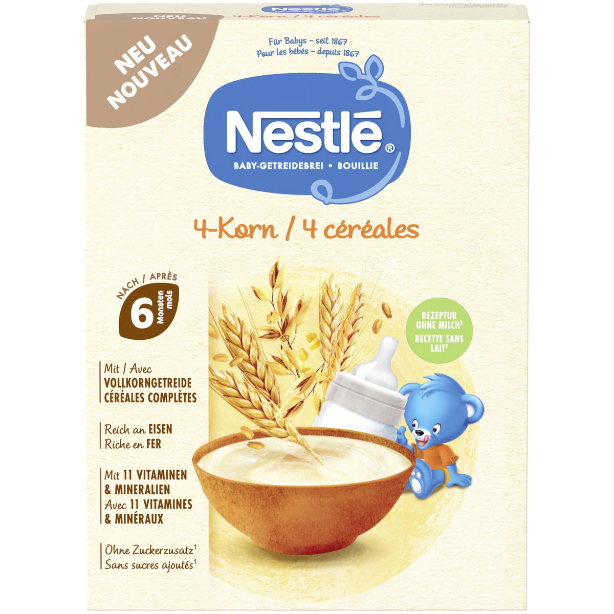 NestléNestlé   Baby Getreidebrei 4-Korn