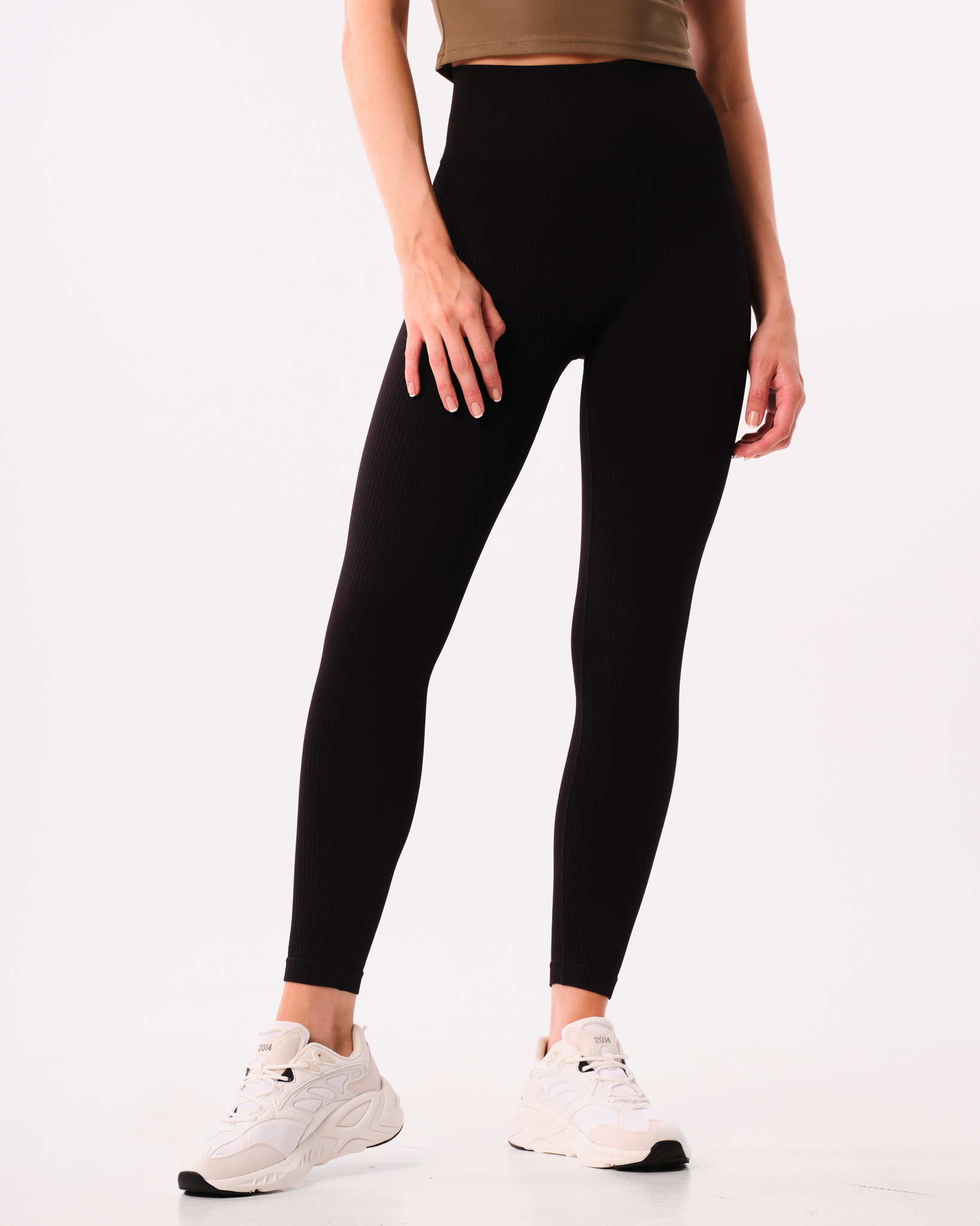 Bumpro Perfect Wide Rib Scrunch Tights Black