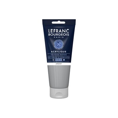Lefranc Bourgeois - Peinture acrylique - argent - 200 ml