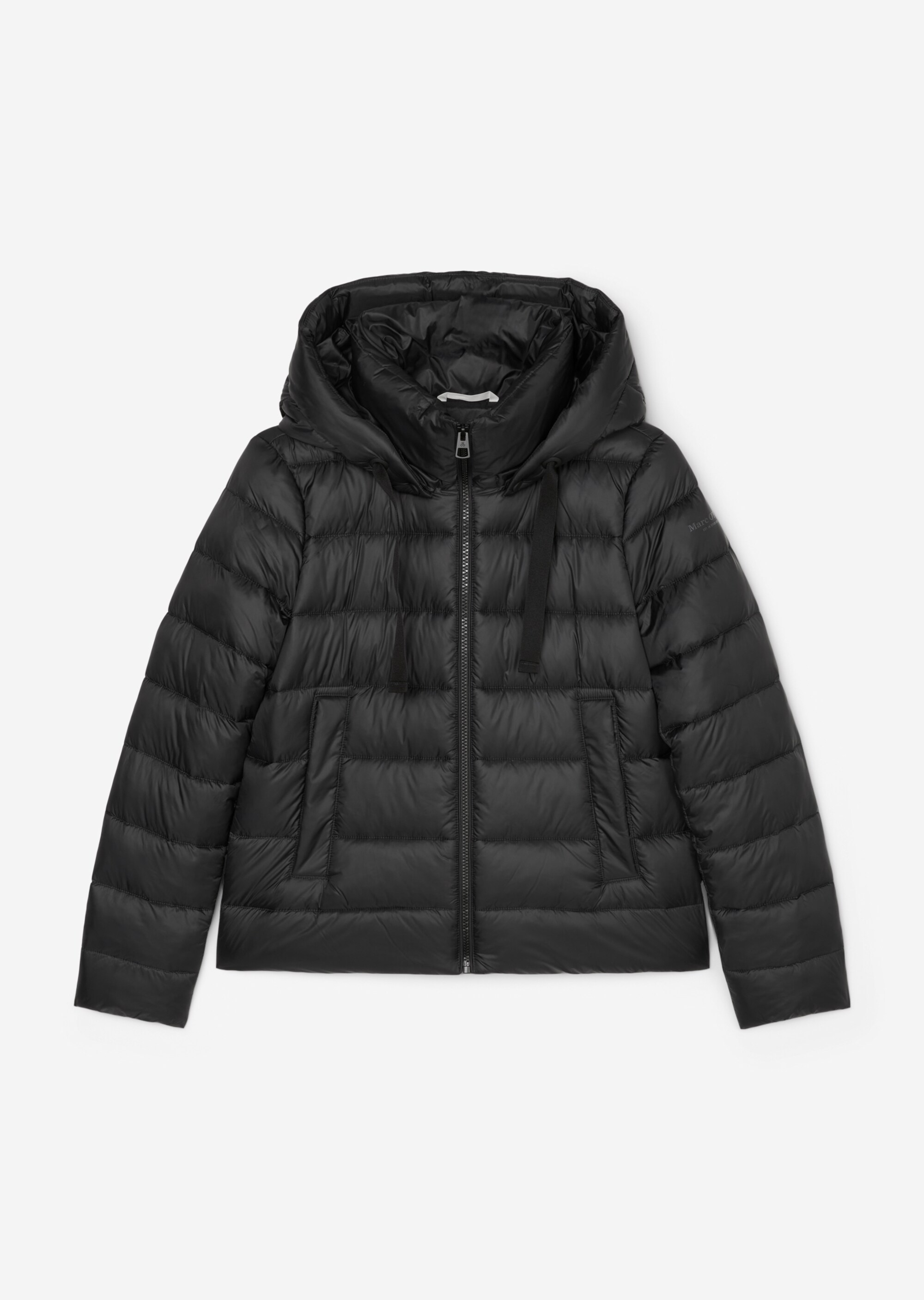 Leichte Kapuzen-Steppjacke regularaus recycelten Materialien
