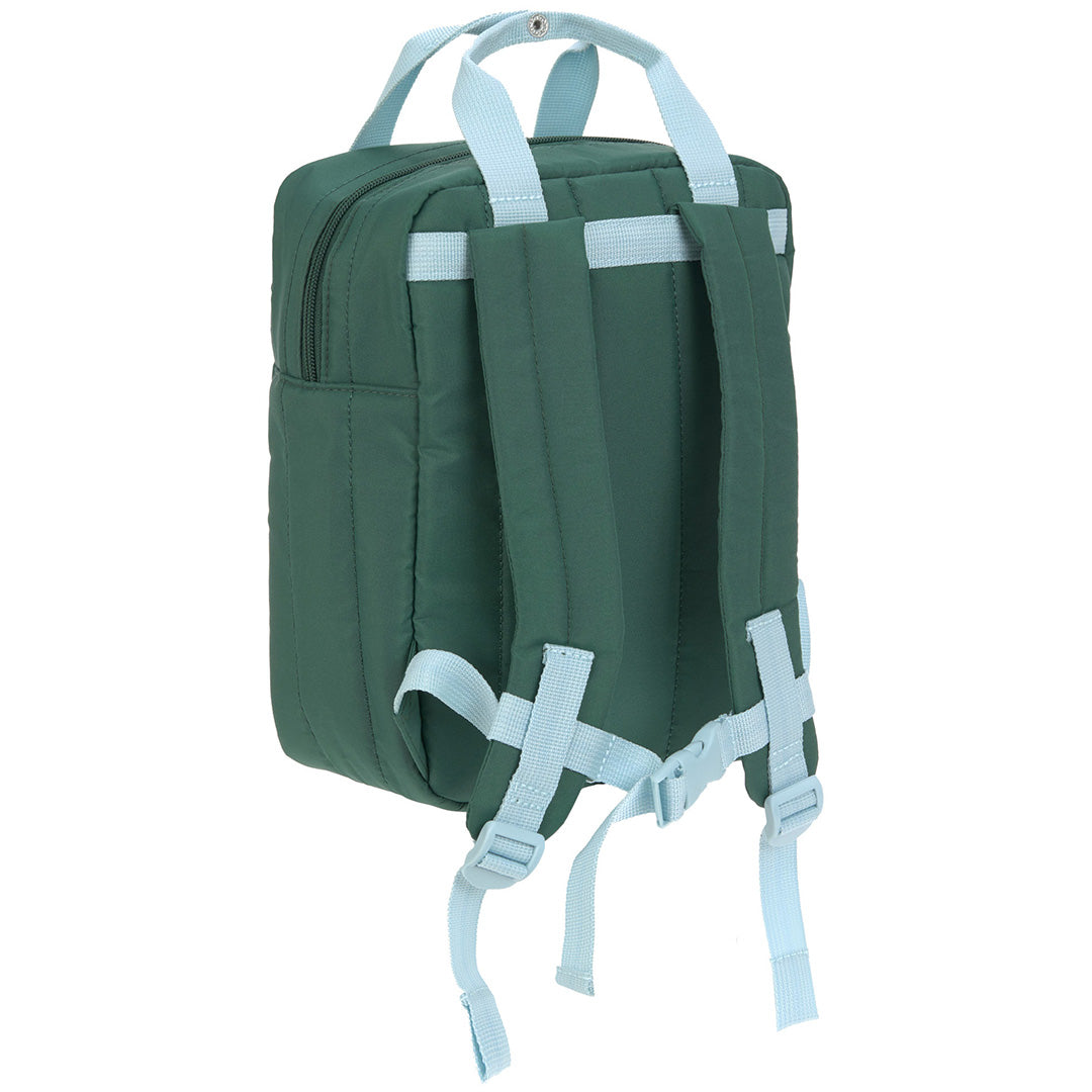 lässig kleuterrugzak little gang - lemon dark green - 27 cm