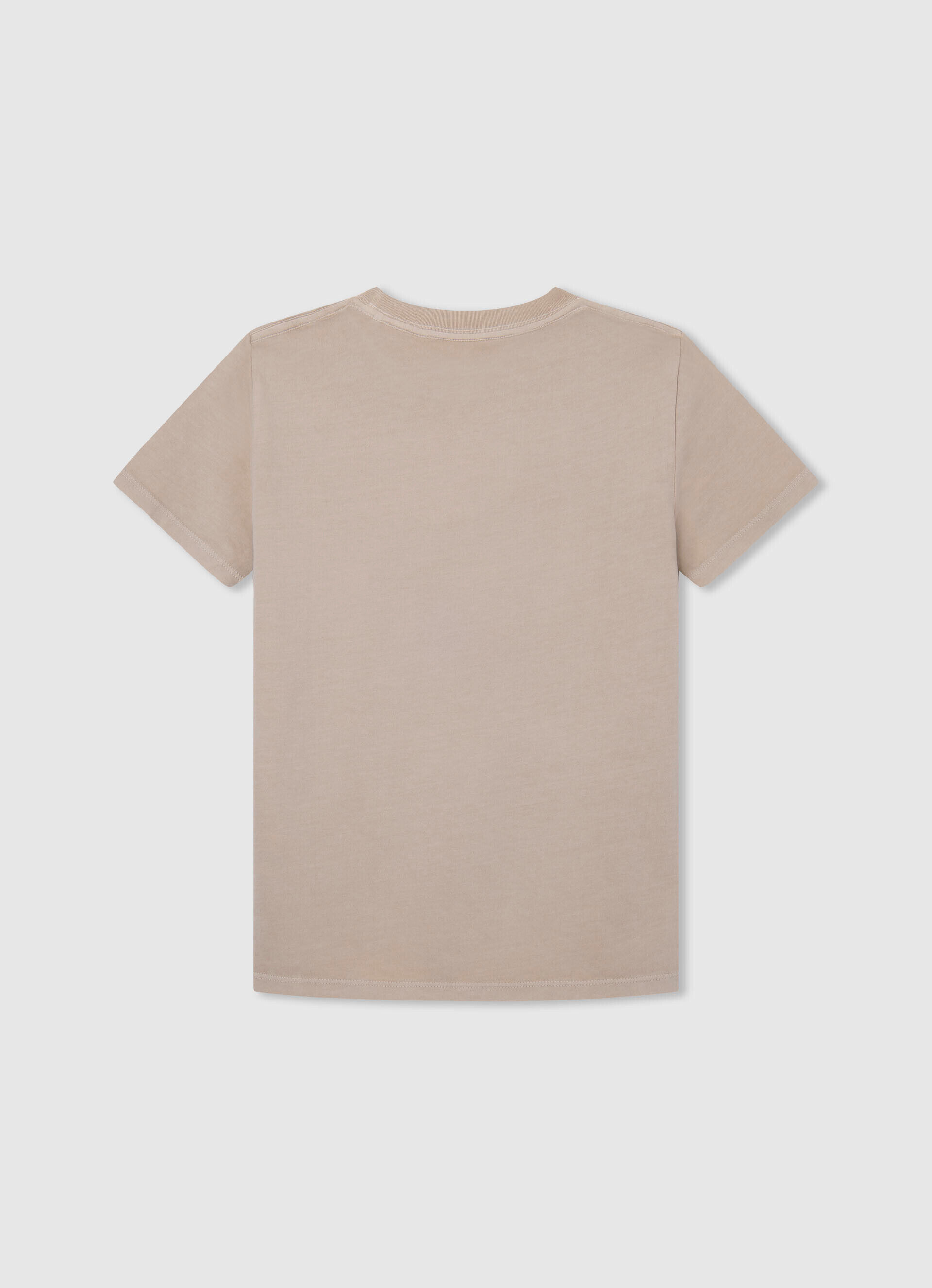 CAMISETA COM LOGOTIPO ESTAMPADO - bege malte