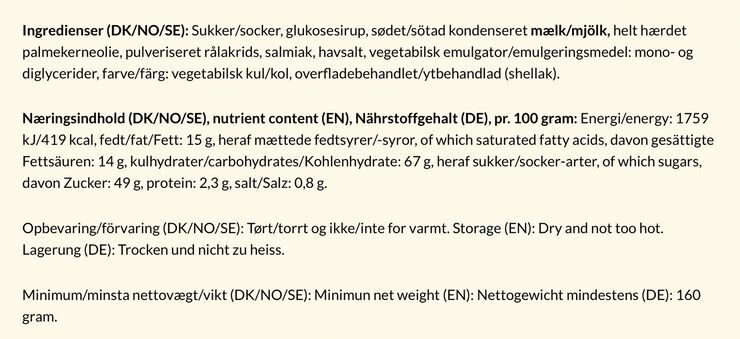 Bagsværd Lakrids Salmiak, 160 gr.