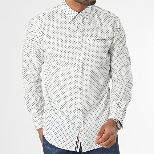 Chemise Manches Longues Detail Blanc