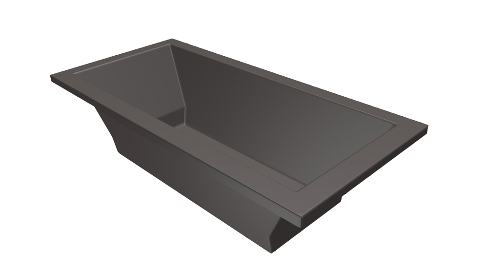 Xenz Society ligbad 190x90x50cm antraciet
