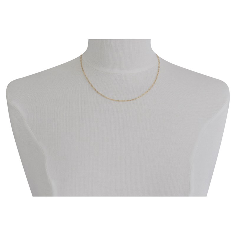 Collier Plaqué Or Mailles Figaro