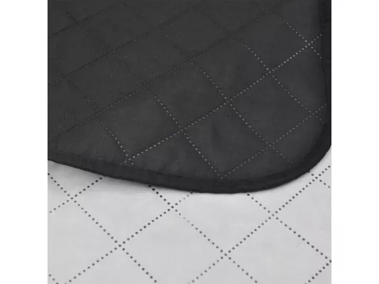 Couvre-lit à double face matelassé Noir-Blanc 170x210