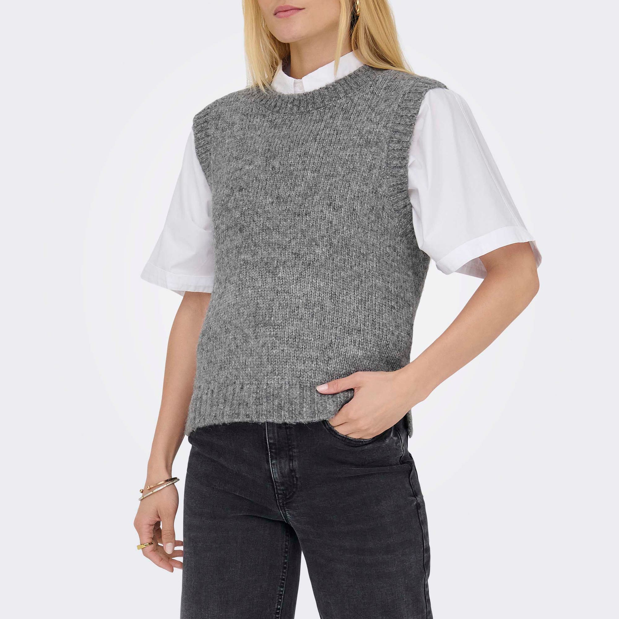 Gilet Femme gris