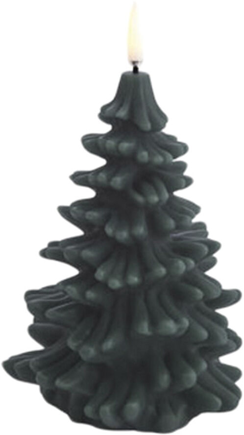 Uyuni LED candle christmas tree, Pine green, Smooth, 10x15 cm 2/12 Pine green