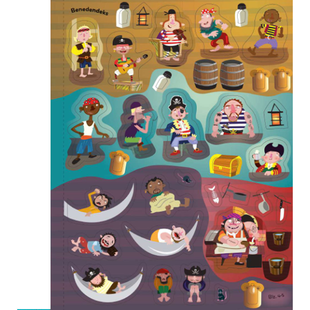 uitgeverij usborne piraten stickerboek