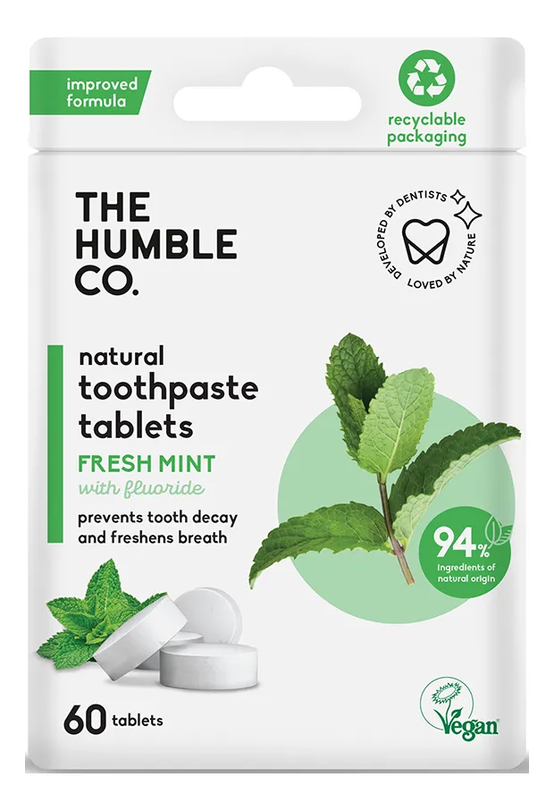 The Humble Co. tandpastatabletter med fluor - 60 stk.