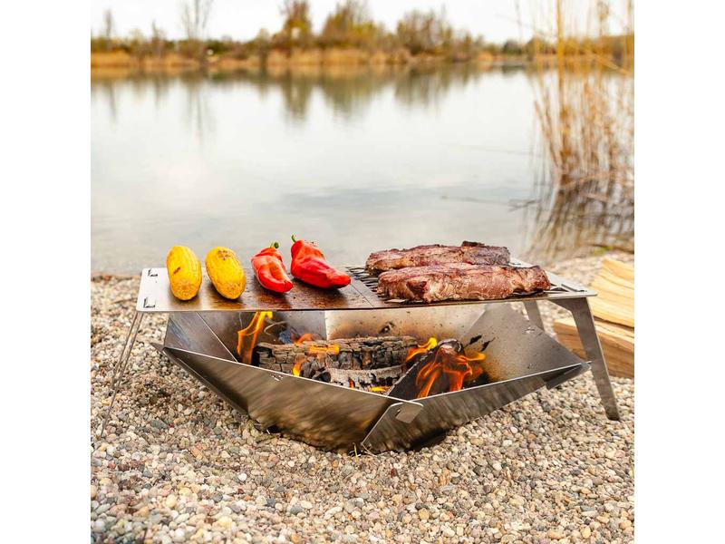Fennek Grill Feuerstelle 4FIRE Mobiler, demontierbarer Grillrost