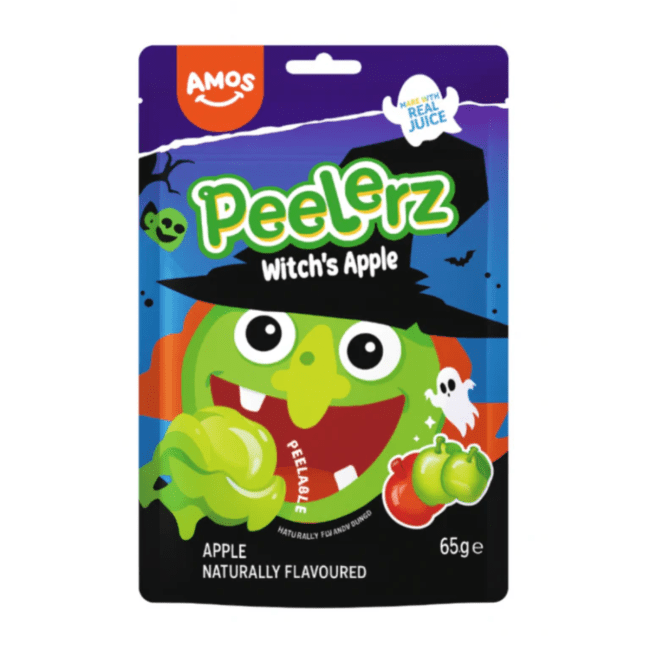 Amos Snoepjes Peelerz Gummy Heks Halloween 65g