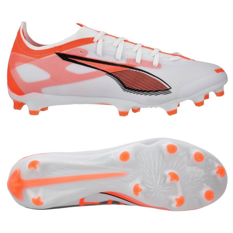 PUMA Ultra 5 Match FG/AG Unlimited - Blanc/Noir/Glowing Red