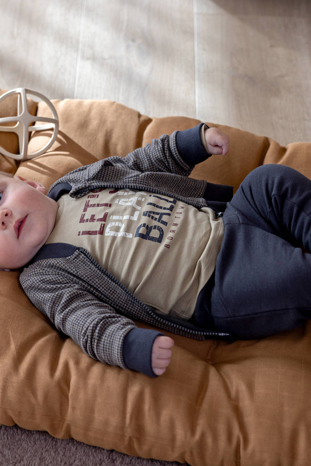 Dirkje jasje+shirt+broek grijs/beige