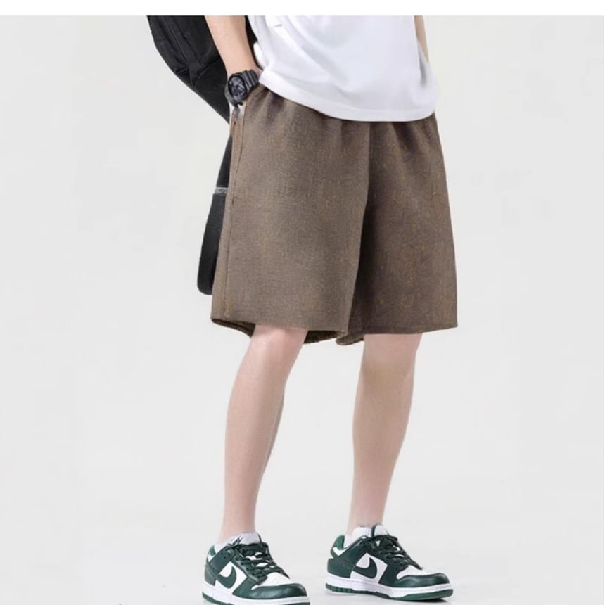 Dogini - Pyjamashorts met elastische taille en patroon