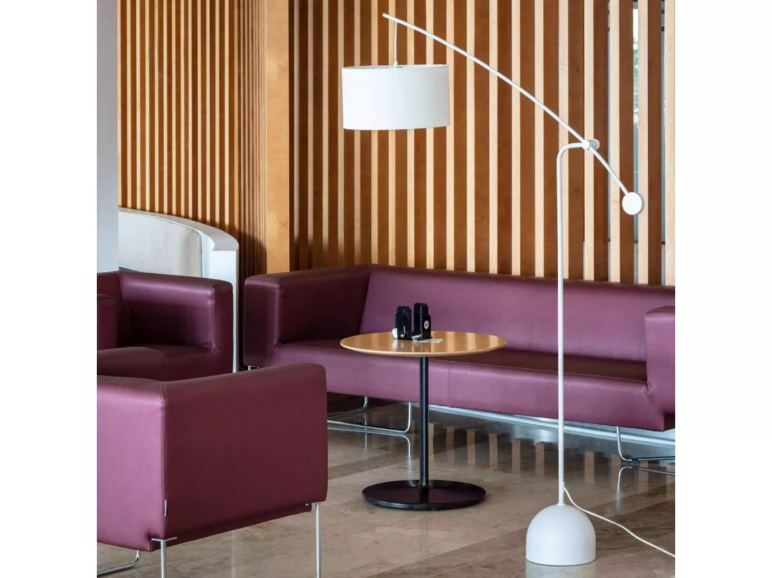 Lampadaire Métal Meetkunde Blanc