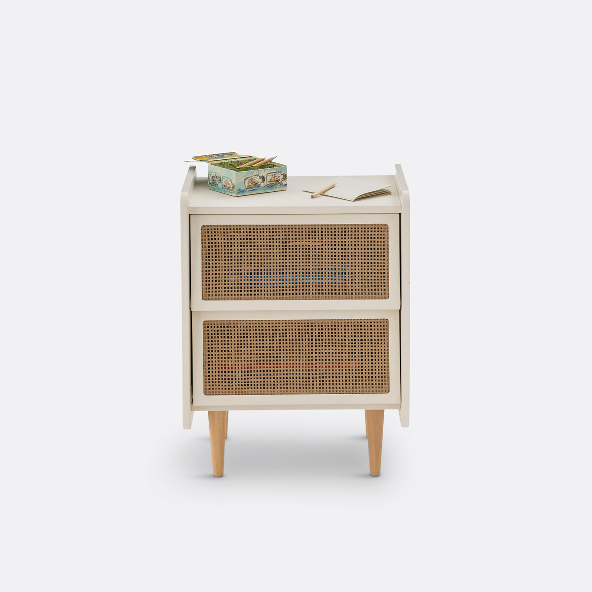 LA REDOUTE INTERIEURS<br>Mesa de cabeceira de vime com 2 gavetas, Kaya