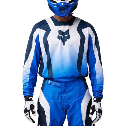 Maillot cross Fox 180 LEAN 2025 - Bleu / Blanc